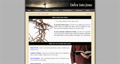 Desktop Screenshot of delveintojesus.com