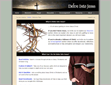 Tablet Screenshot of delveintojesus.com